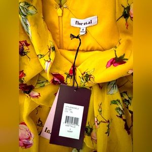 FLOR ET AL Melissa Rosebud Tiered Ruffle Gown 4